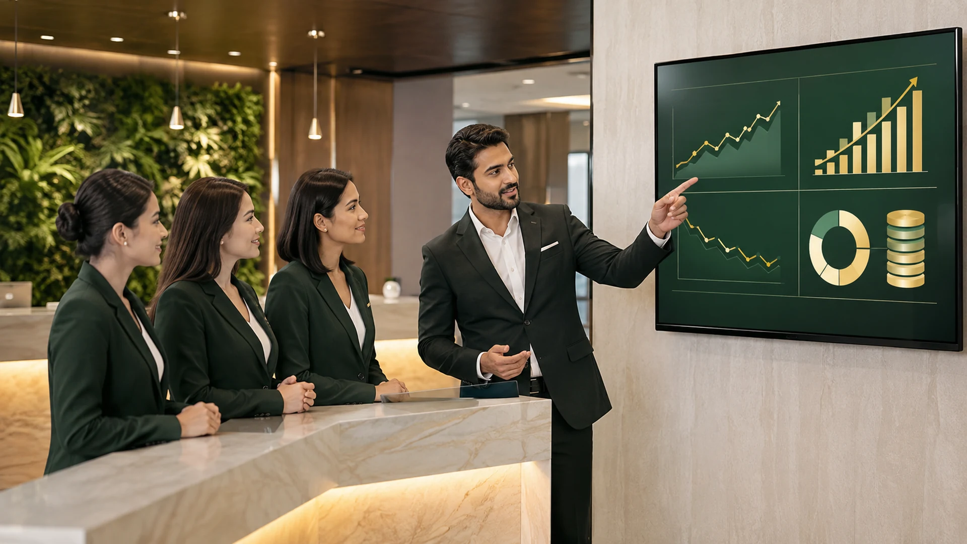 Clinic Profitability Blueprint in practice — a THE RAJ team working alongside the client's staff