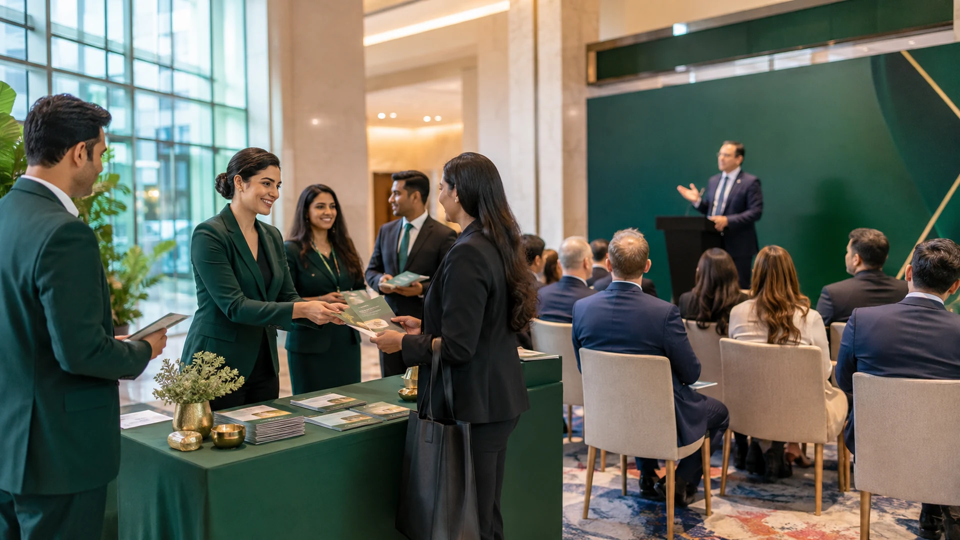 Offline & Ground Marketing in practice — a THE RAJ team working alongside the client's staff