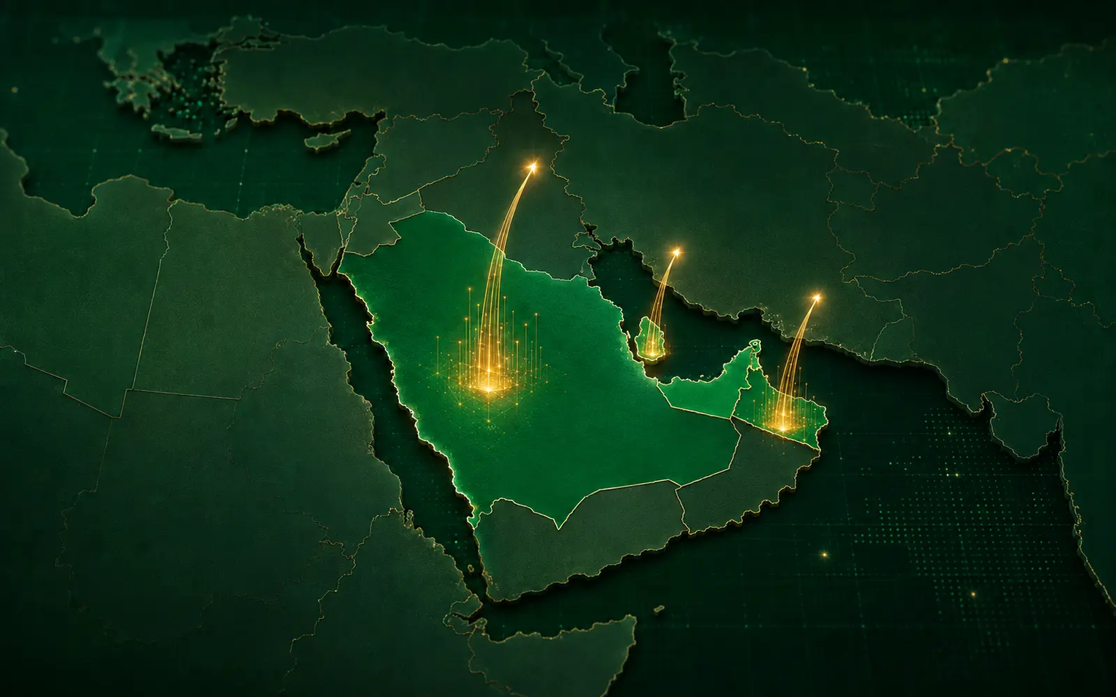 MENA healthcare region growth map